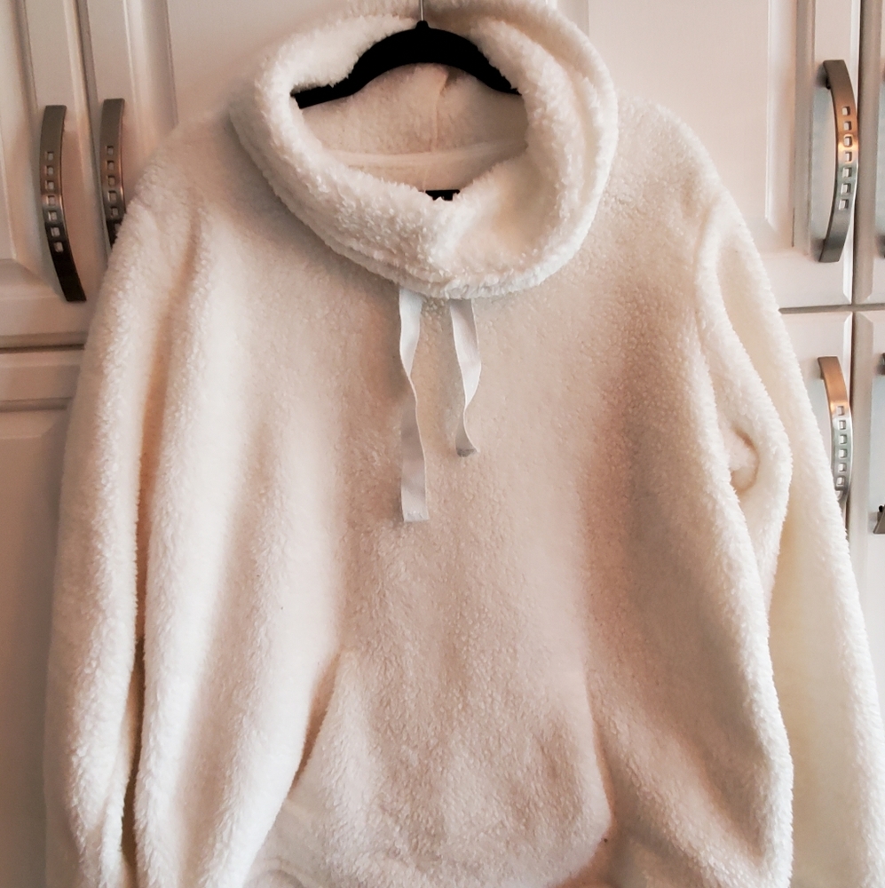 👕 Fleece sweater White size XL